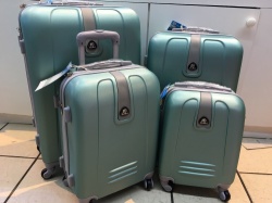 Set Of 4 Suitcases Travel Trolley Luggage Abs With Universal Wheels