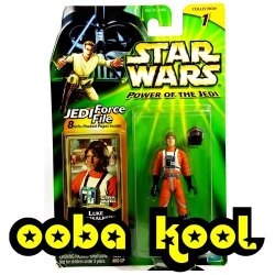 Star Wars Luke Skywalker - X-wing Pilot 2001 Hasbro 3.75" Action Figure Moc Potj Oobakool