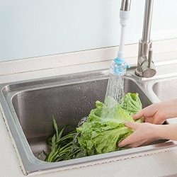 Whitelotous Plastic 360°Rotating Swivel Kitchen Sink Faucet Water Saving Tap