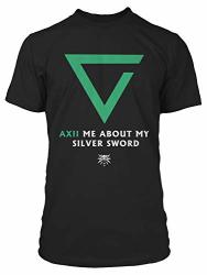 Jinx The Witcher 3 Axii Me About My Silver Sword Men's Gamer Tee Shirt Black XL