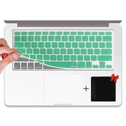 Forito Keyboard Cover Silicone Skin For Macbook Pro 13" 15" 17" With Or W out Retina Display Imac And For Macbook Air 13" Mint Green
