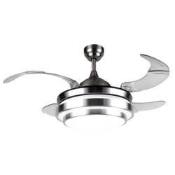 Ceiling Fan With Retractable Blade FCF043 Satin