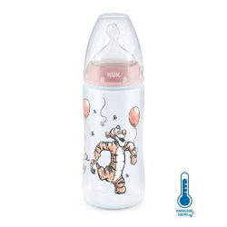 Nuk First Choice Temperature Control Bottle 0 - 6M 300ML - Disney - Tigger Rose