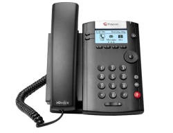 Polycom VVX 201 2-line Microsoft Skype Desktop Phone