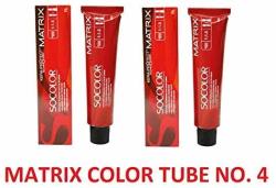 Matrix SOCOLOR-4.0 4NN Hair Colour Medium Brown Pack Of 2 Ammonia Free Hair Colour Hair Colour Matrix