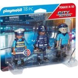 Police Figure Set Playset 18 Pieces