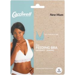 Carriwell Lace Feeding Bra White Small