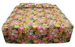 Decorative Full cotton Bed Sheet Floral Printed Indian Bed Cover King Size Bedspread