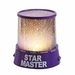 Romantic Cosmos Star Master LED Projector Lamp Night Light Gift Purple Lumens Brightness Projector Family Purple Maoyou