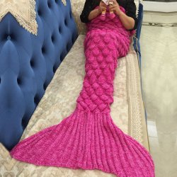 Jeronimo Mermaid Blanket Shells Pink - Small