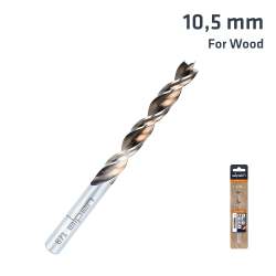 Alpen Timber Twist 10.5 Mm Wood Drill Bit Sleeved ALP6710105