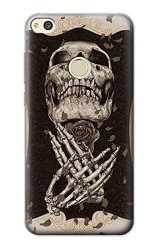 R1676 Skull Rose Case Cover For Huawei P8 Lite 2017