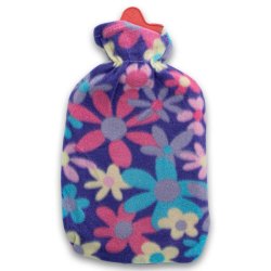 Rubber Heat Water Bag With Sleeve Assorted Patterns