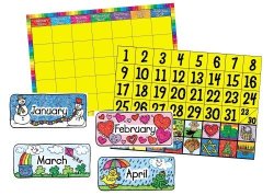 Carson Dellosa Calendar Set: Kid-drawn Bulletin Board Set 3270