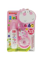 Correctional Tape &fluid Pink Wiebo - WB-8252C