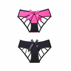 Women's Celamirio Sexy Assless Panties Bow Underwear M Prices, Shop Deals  Online