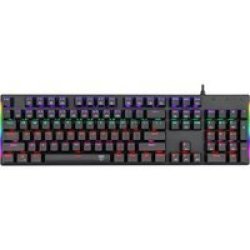 Naxos Rainbow Colour Lighting Mechanical Gaming Keyboard