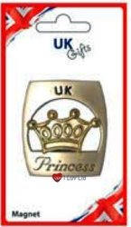 Iluv UK Princess Crown Matt Magnet