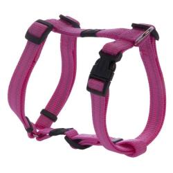 Rogz Utility Reflective H-harness - Snake Medium Pink