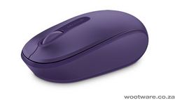 Microsoft Wireless Mobile 1850 LED Optical Snap-in Nano Purple Mouse