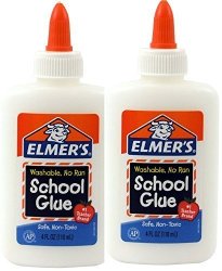 Elmer's Washable No-run School Glue 4 Oz 2 Bottles E304