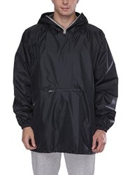 Swisswell Men's Classic Rain Jacket With Hood Black Small