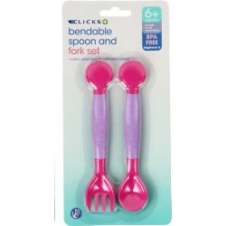 Clicks Bendable Spoon And Fork Set