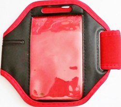 Iphone 4 & Smaller Armband Generic Red black