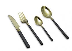 Finery - Cutlery Set 4PC - Gold black