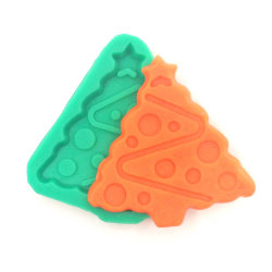 Silicone Christmas Tree Cake Chocolate Jelly Biscuits Soap Mold Diy Baking Mould Kitchen Tool
