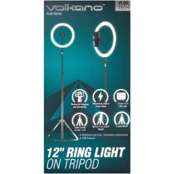 Volkano Insta Series 12 Inch Ring Light On Tripod