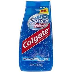 Colgate Max Fresh Liquid Toothpaste With MINI Breath Strips Cool Mint 4.6-OUNCE Tubes Pack Of 6
