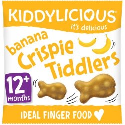 Kiddylicious Crispie Tiddler Banana 12G - 12 Months+