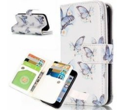 Smartphone Case With Attached Wallet - Iphone 5 Butterfly