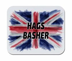 Makoroni - Hags Basher British England United Kingdom Flag- Non-slip Rubber - Computer Gaming Office Mousepad