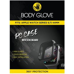 Body Glove Apple Watch 5 6 44MM PC Case With Screen Guard - Black