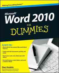 Word 2010 For Dummies For Dummies Computer Tech