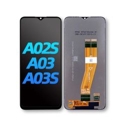 Lcd Screen Replacement For Samsung Galaxy A02S With Tempered Glass
