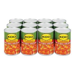 Koo Chakalaka Beans Hot & Spicy 410G X 12