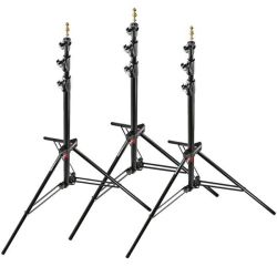 Manfrotto 1005BAC-3 Air Cushioned Aluminium Ranker Stand - Pack Of 3