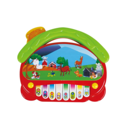 Colorful Steppe Animal Electronic Keyboard Toy