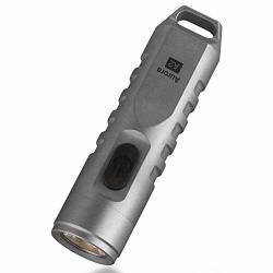 Rovyvon A2 High Cri Flashlight Nichia 219C 350 Lumens Rechargeable Edc Keychain LED Torch Stainless Steel Natural White