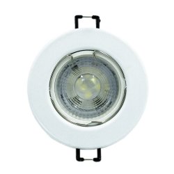 5 Watt GU10 LED Bulb Cool White With White Finish Fitting
