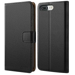 Iphone 7 Plus Case Iphone 8 Plus Case Hoomil Premium Leather Case For Apple Iphone 7 Plus Iphone 8 Plus Phone Wallet Case Cover Black