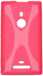 Original Muzzano Pink "le X" Premium Flexible Shell For Nokia Lumia 925 + 3 "ultraclear" Screen Protectors For Nokia Lumia 925