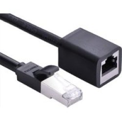 UGreen CAT6 M Utp To RJ45 F 2M Ext Cable - Black