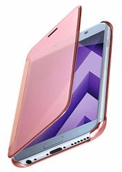 Moex Samsung Galaxy A5 2017 Premium Transparent Mirror Case 360 Full Protection Case Flip Cover - Rose-gold