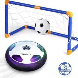 Kids Toys Hover Soccer Ball Set With 2 Goals Air Soccer With LED Light Excellent Time Killer For Boys girls Hovering Soccer Ball With Foam