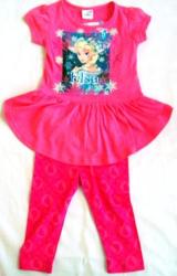 Dress Frozen Elsa Set- Baby Girl Dress And Pants Set - 2-3 Years -disney Baby Clothes