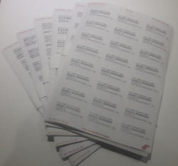 Labels 64mm X 33.9mm Black And White For 1000